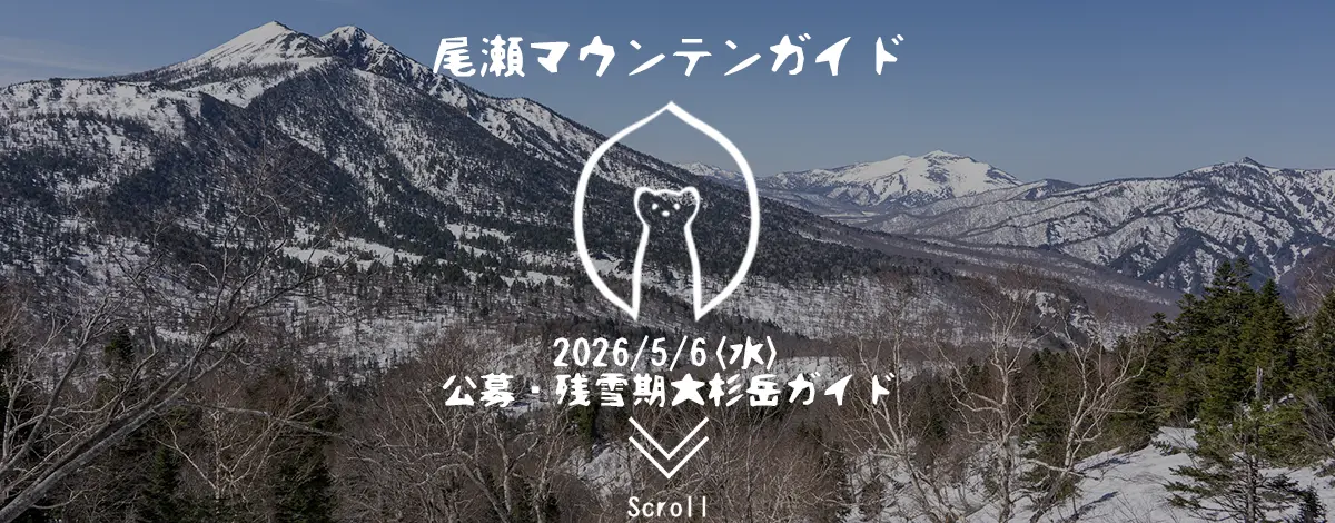 大杉岳・ガイド・残雪期